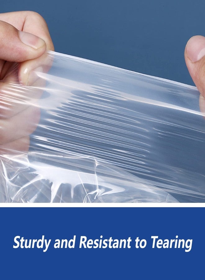 iMailer - 200 Count - 8" x 10" Clear Plastic Poly Bags with Suffocation Warning for Clothing, T-Shirt, Brochure, Prints, Handicraft Gift- Resealable Adhesive,Not Strong - Image 4
